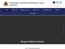 Tablet Screenshot of cardinal-heenan.org.uk